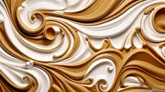 点击来源直接获取大图文件 |带有漩涡图案的巧克力糖果纹理，抽象波浪装饰背景，适合婚礼等奢华场合的壁纸图案