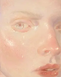 蜜桃妆容女孩