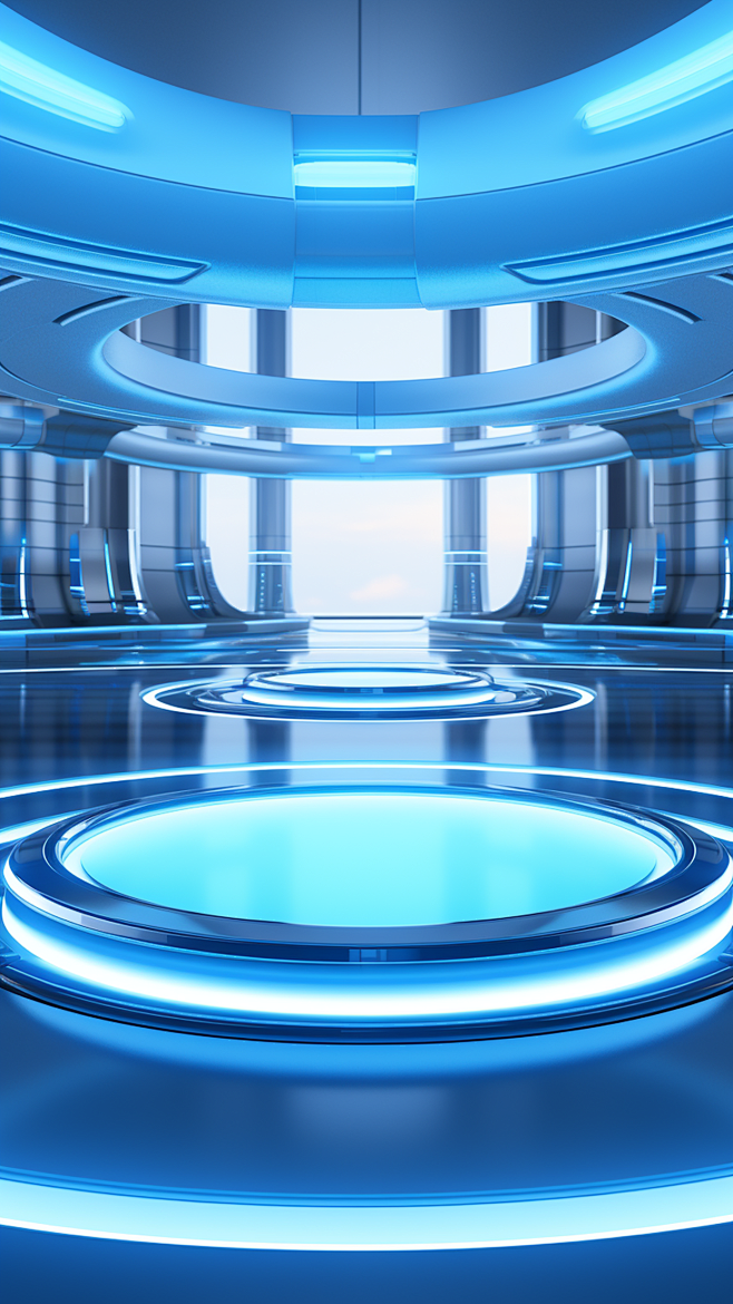 花瓣素材_3D立体三维空间科技背景_19...