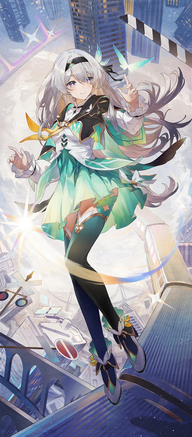 《崩坏：星穹铁道》流萤 同人绘画-花瓣网
