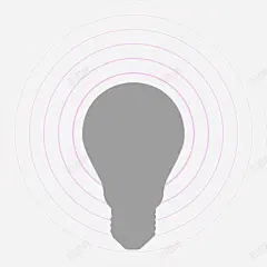 手绘灰色灯泡 页面网页 平面电商 创意素材