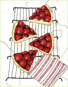 【日本艺术家さか井美ゆき（Miyuki Sakai）极致细腻的缝纫机插画作品欣赏】
さか井美ゆき（Miyuki Sakai），日本女插画家，生于大阪，现居美国。这些画是用缝纫机绣出来的！在她的网站上，她的缝纫日记被分为厨房、起居室、办公室、化妆室、花园、街道、咖啡、餐桌等生活气息浓郁的类别，色彩丰盈线条细腻。