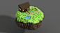 Floating Voxel Island V1 by PixelCod