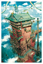 Spirited Away: The Bath House - Created by Mathieu Bablet