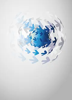 矢量商业地球箭头环绕背景高清素材 商务 免费下载 页面网页 平面电商 创意素材