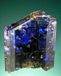 Magnificent untreated tanzanite crystal.