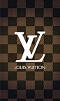 其中可能包括：the louis vuitton logo on a brown and black checkered background