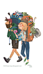 Backpackers : I find travelers that haul large, overloaded backpacks fascinating