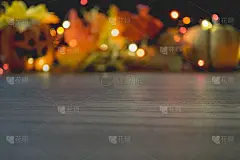 万圣节主题模糊的背景与复制的空间