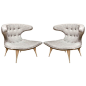 Pair of Mid-Century " Bella Chair" by Twentieth Century | From a unique collection of antique and modern corner chairs at http://www.1stdibs.com/furniture/seating/corner-chairs/