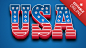 USA font