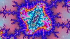 数字宇宙惊人抽象彩色背景分形高分辨率非常大的尺寸