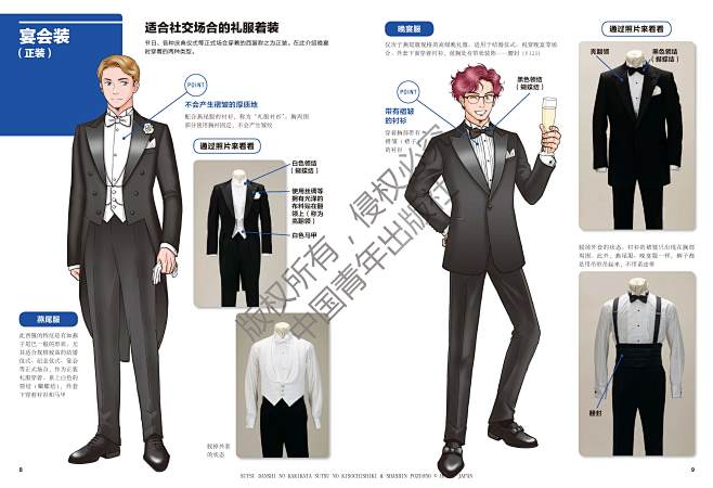 西服控的福音！西服人物漫画造型技巧从入门...