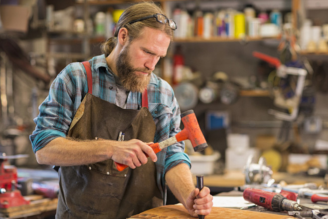 Caucasian craftsman ...