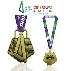 design graphic design  Lanyard Medal product design 