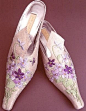 Basia Zarzycka's embroided shoes