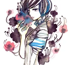 Cynthia Liu水彩人物插画 (10)
