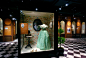 Arsenic dress, Fashion Victims, Bata Shoe Museum, Exhibit Design by: Origin Studios Inc.