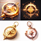 A compass icon，in the style of gold, unreal engine 5, isometric, organic and flowing forms, scanner photography, bright color blocks, tactile texture，Transparent sense of science and technology, Ultra-minimalist appearance, Bright color,Studio lighting, w