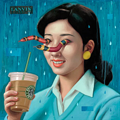 克莱尔蓝采集到插画