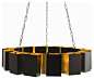 Vaughn Chandelier, Bronze - contemporary - chandeliers - Masins Furniture