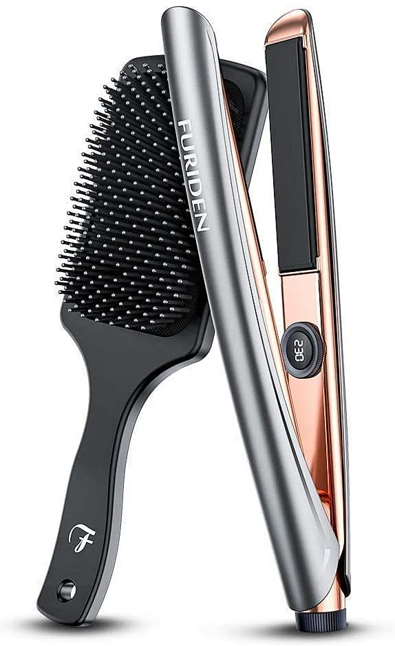 TYMO Airflow Glätteisen & Lockenstab 2-in-1 – Mit 360° Luftkühlung, Ionen-Technologie, 32 Mm Walze, Für Glatte Haare Oder Natürliche Wellen (140-220°C)