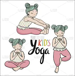 体操为儿童健康生活方式海报。
