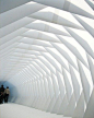 plain white space, made interesting with geometric shapes. Installation Xile