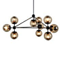 Modo Chandelier, 3 Sided, 10 Globes  Industrial, MidCentury  Modern, Metal, Chandelier by Design Within Reach