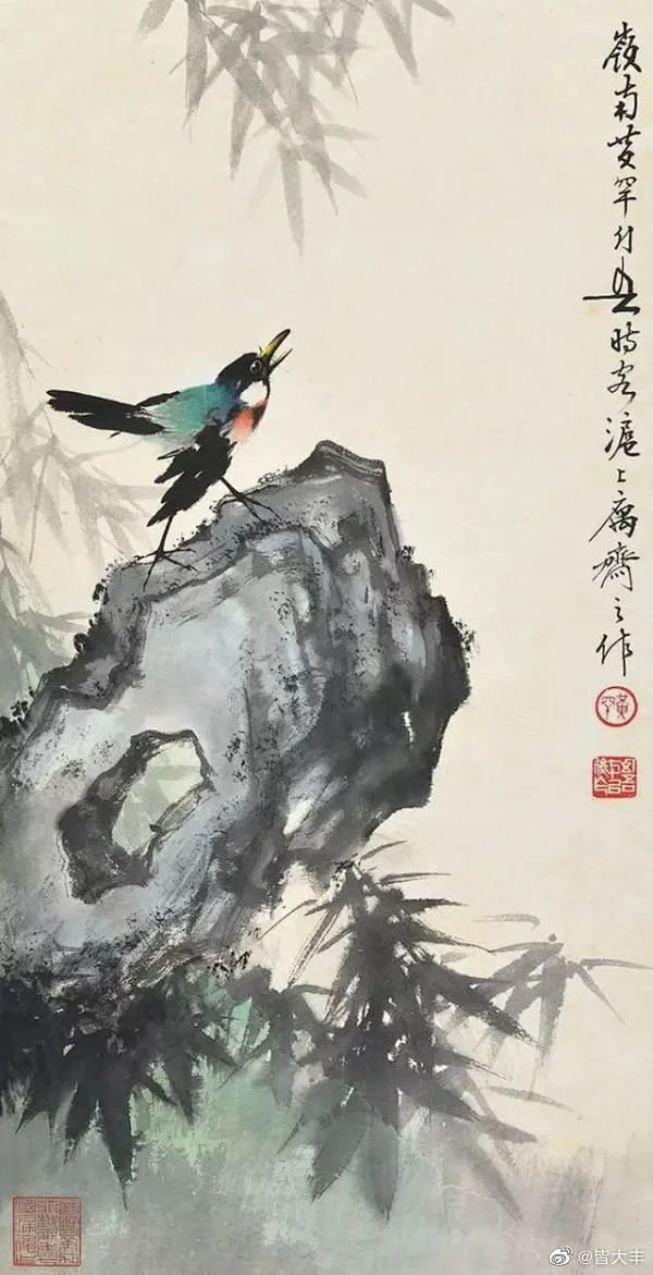 #国画花鸟# 画家黄幻吾（1906～1985）作品欣赏 -花瓣网