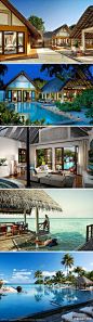 [] 位于联合国教科文组织认定的生态保护区Baa环礁（Baa Atoll）内的Four Seasons Resort at Landaa Giraavaru（兰达吉拉瓦鲁岛四季度假村），其奢华舒适的别墅融入了#马代#传统及斯里兰卡风格，以图为每一位入住度假村的客人营造极为舒适的私密空间。