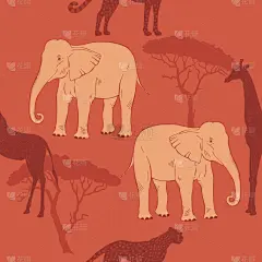 动物,四方连续纹样,南美大草原,鸡尾酒,自然,斑马,非洲,图像,猎豹,猫