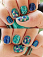 Sparkly Mermaid Nails