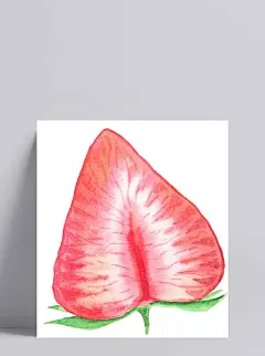 粉红可爱手绘草莓透明素材|草莓,粉红色,手绘图,透明素材,装饰素材
