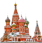 俄罗斯 莫斯科广场 广场 教堂 红场 其他元素免抠png图片壁纸