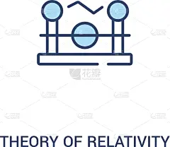 理论设计标签,两个物体,概念,计算机图标,爱因斯坦,轮廓,白色,式样,直的,知识