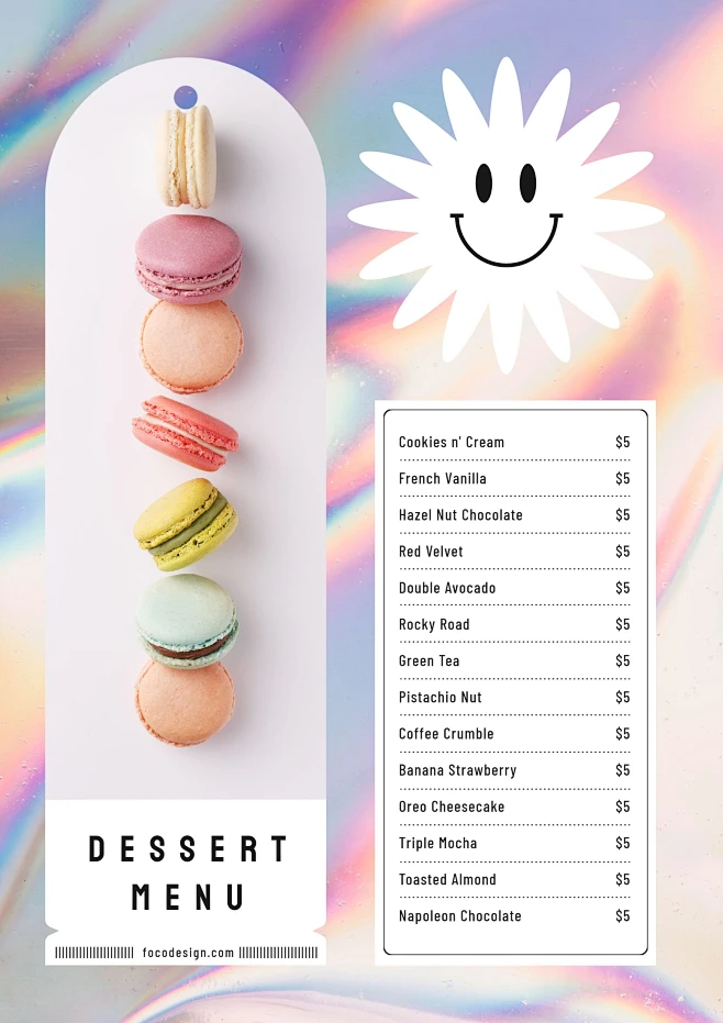 Dreamy Dessert Menu素材-花瓣网