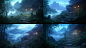 qcplayart_A_mountain_road_leads_to_an_old_Chinese_house_at_nigh_ad54da5b-f3ea-4c09-aa99-a0c856fd315a