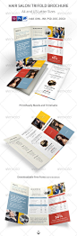 Hair and Beauty Salon Trifold Brochure - Informational Brochures