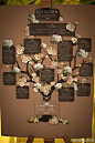 #婚礼创意#经典的树形桌位图~~~~~(全球最美婚礼现场，最不可思议的婚礼创意-----请关注婚礼宴会设计大赏 ）@北坤人素材