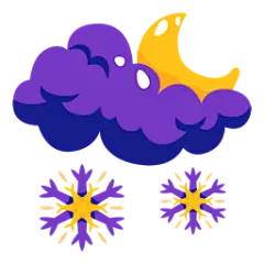 Snow sticker
