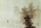 “对潇潇暮雨洒江天，一番洗清秋” |  菱田春草（1874~1911） / 日本明治时期画家. ​​​​