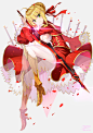 Tags: Saber (Fate/EXTRA), PNG Conversion, Nikkunemu, Fate/Grand Order