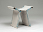 florian schmid设计“缝合混凝土”座椅