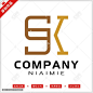 字母SK标志LOGO