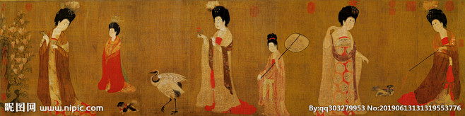 簪花仕女图