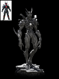 This may contain: an action figure is shown on a black background with the image above it and below it