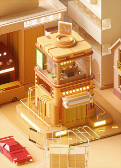 泡泡鱼ya采集到c4d建筑