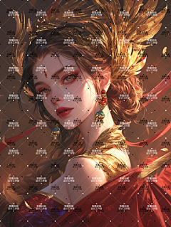 版权图库淘搜落墨封面采集到AI版权玄幻女(工作室专用,禁转,禁用)