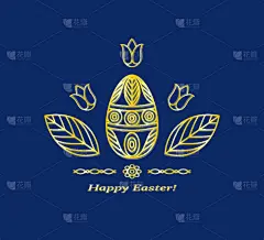 复活节彩蛋,设计元素,图像技术,传统,华丽的,贺卡,复活节,简单,鸡蛋,春天